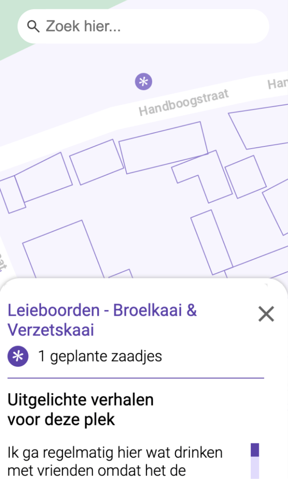 kaart met verhalen over de leieboorden