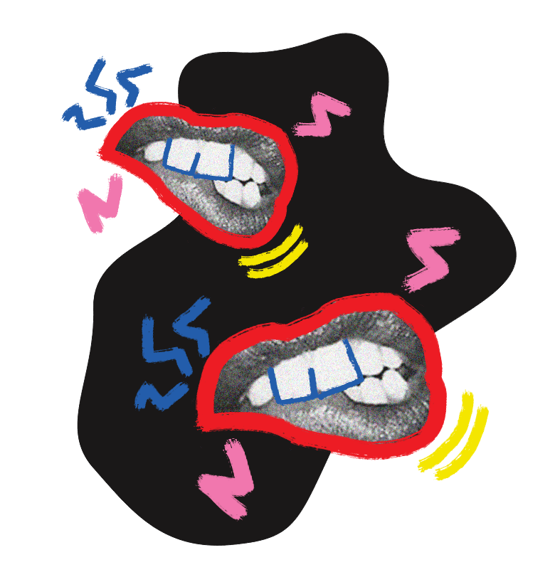 Lippen die bewegen